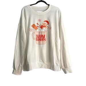 “Warm Wishes” Holiday Sweatshirt Size 2XL